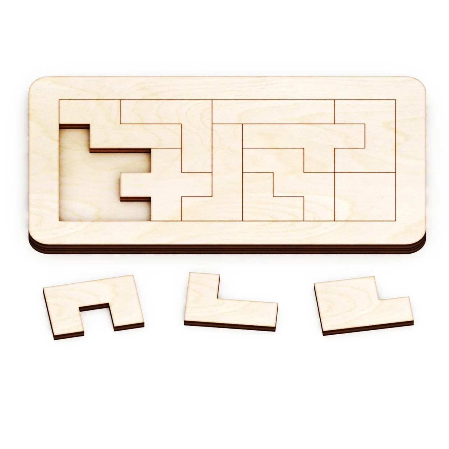 Brain teaser rectangular puzzle