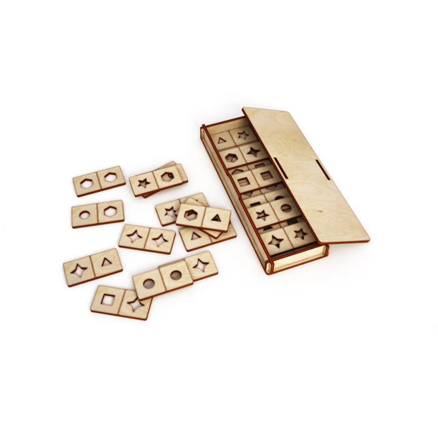 Domino cut puzzle