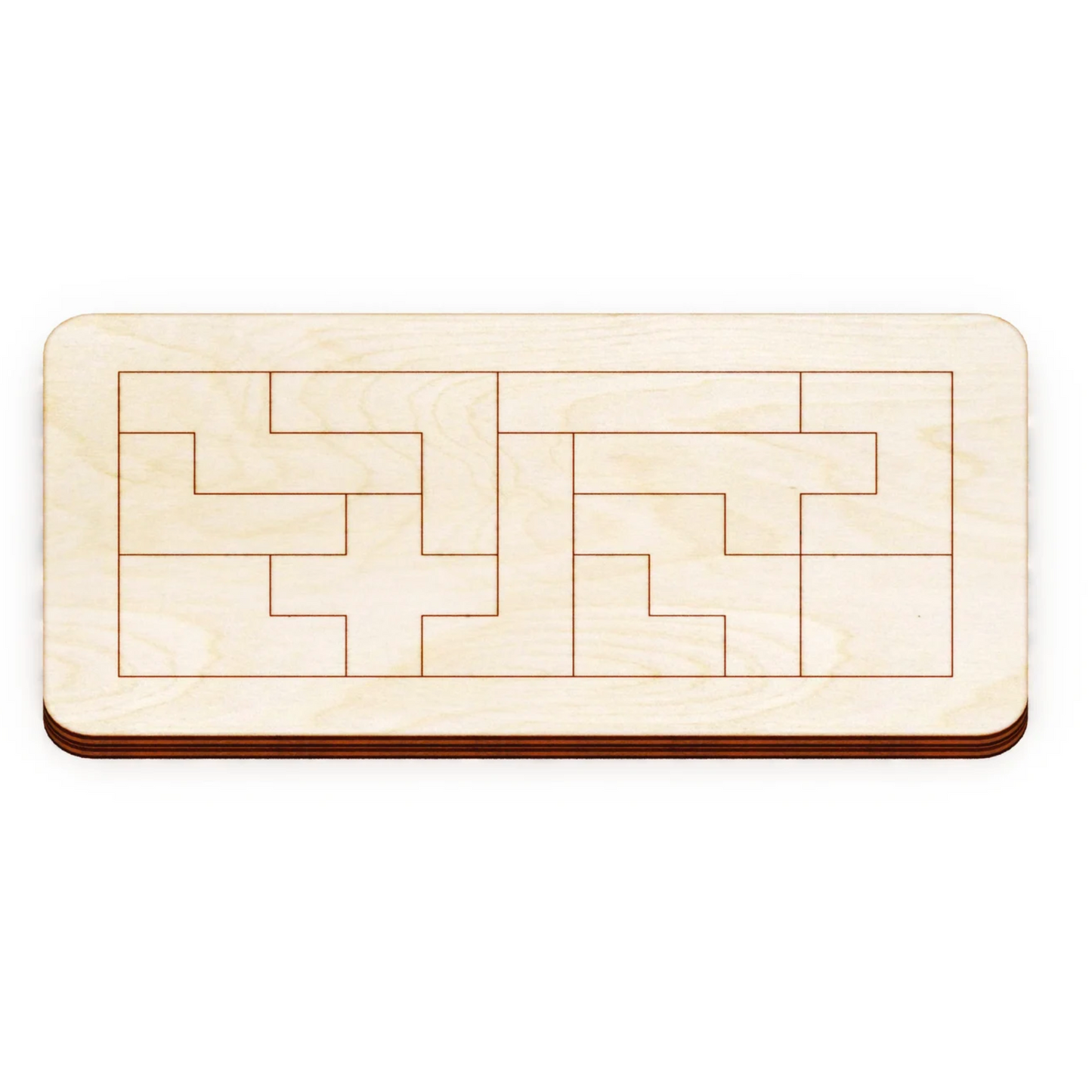 Brain teaser rectangular puzzle