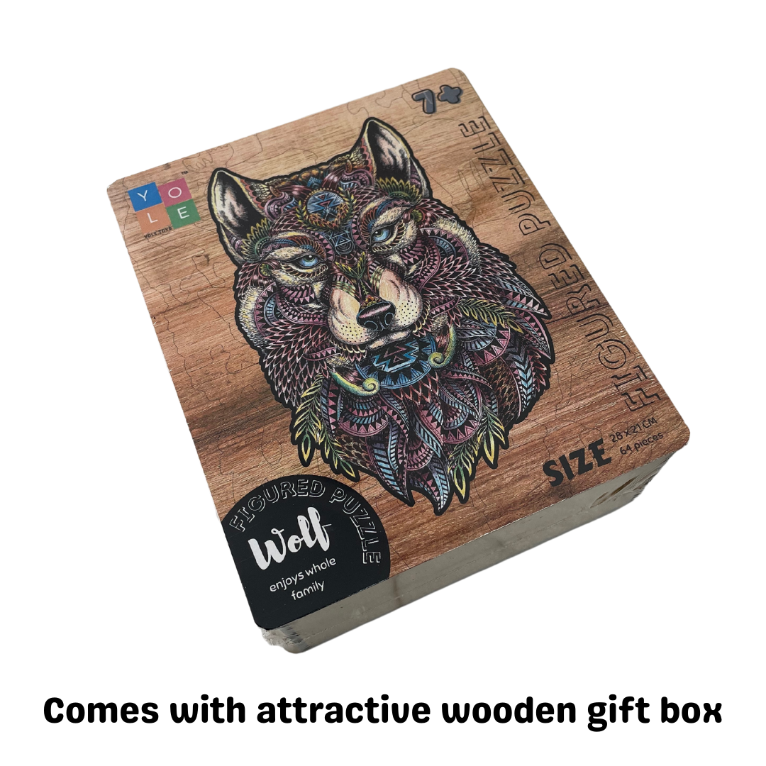 Wolf figured puzzle